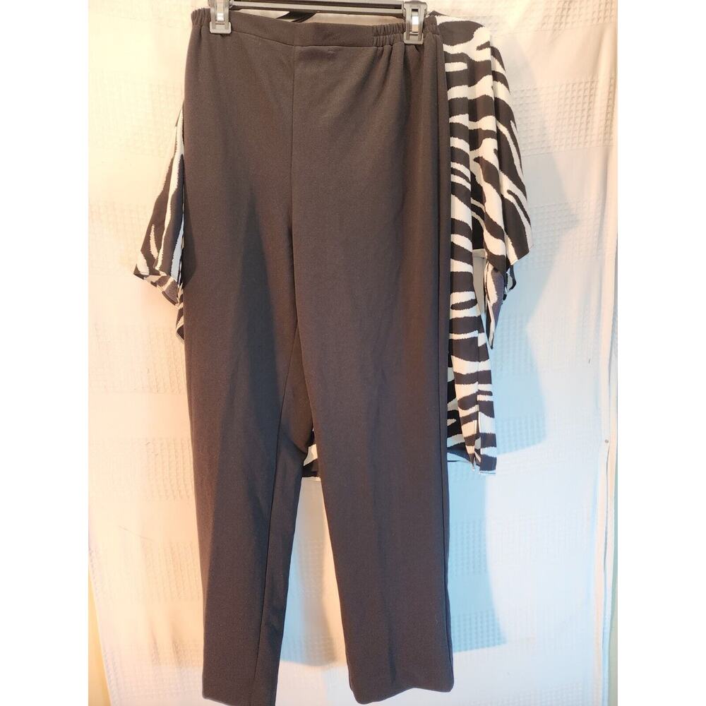 Maya Brookes Outfit Womens Size 8 Pant Suit Zebra Print Slacks - Picture 8 of 14